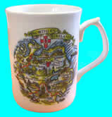 Beaker featuring Map of Northern Ireland